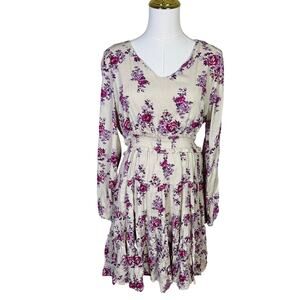 Hayden Los Angeles Floral Cinched Stretchy Mini Dress US Womens S